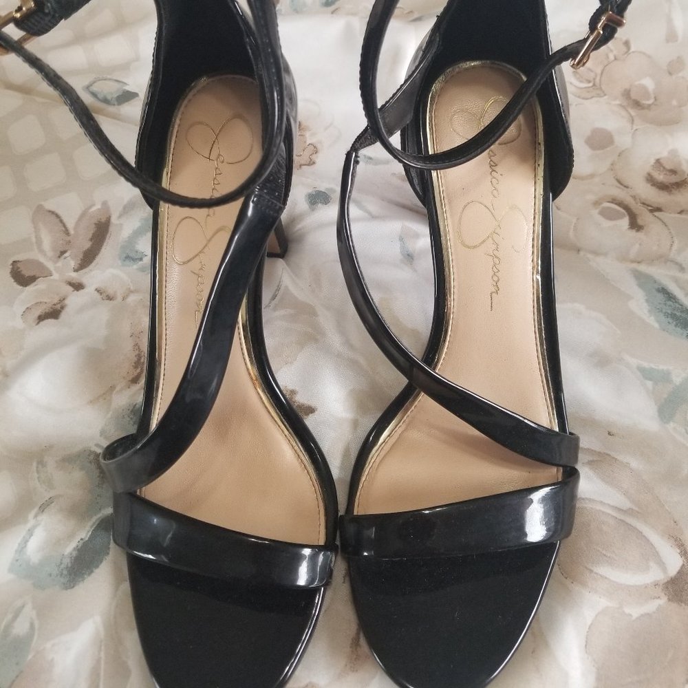 black strappy sandal